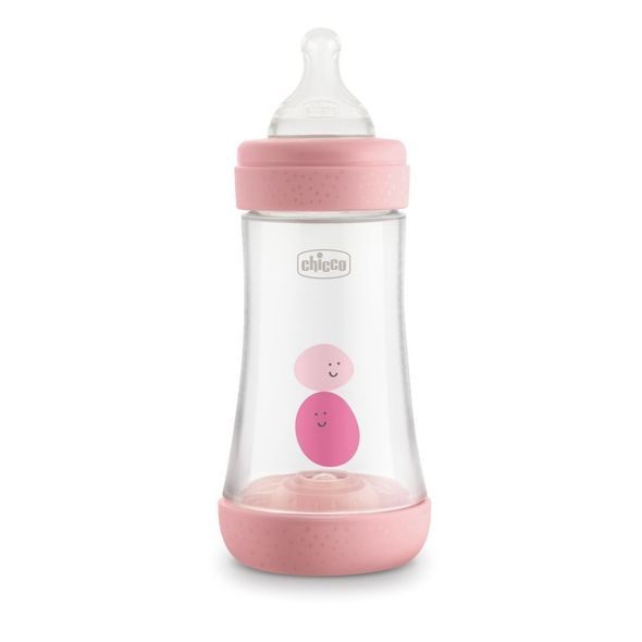 CHICCO LÁHEV KOJENECKÁ PERFECT 5 SILIKON 240ML DÍVKA - KOJENECKÉ LAHVE - KRMENÍ