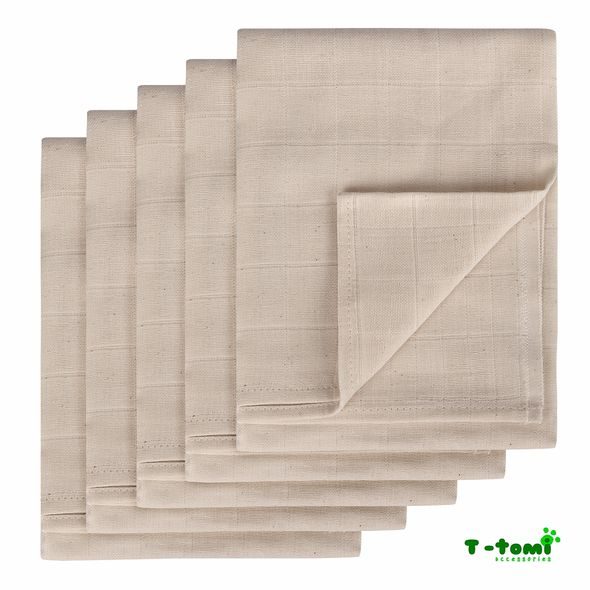 T-TOMI LÁTKOVÉ TETRA PLENY NEBĚLENÉ, SADA 5 KS - TOP KVALITA - LÁTKOVÉ PLENY SKLÁDANÉ - PŘEBALOVÁNÍ