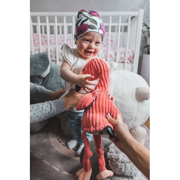 ENIE BABY DĚTSKÁ ČEPICE 6-9M FLOWERS - ČEPIČKY A KLOBOUČKY - PRO DĚTI