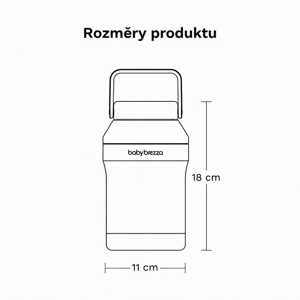 BABY BREZZA BREASTMILK BOTTLE COOLER 300 ML - CHLADICÍ TERMOSKA NA MATEŘSKÉ MLÉKO - USKLADNĚNÍ MATEŘSKÉHO MLÉKA - KRMENÍ