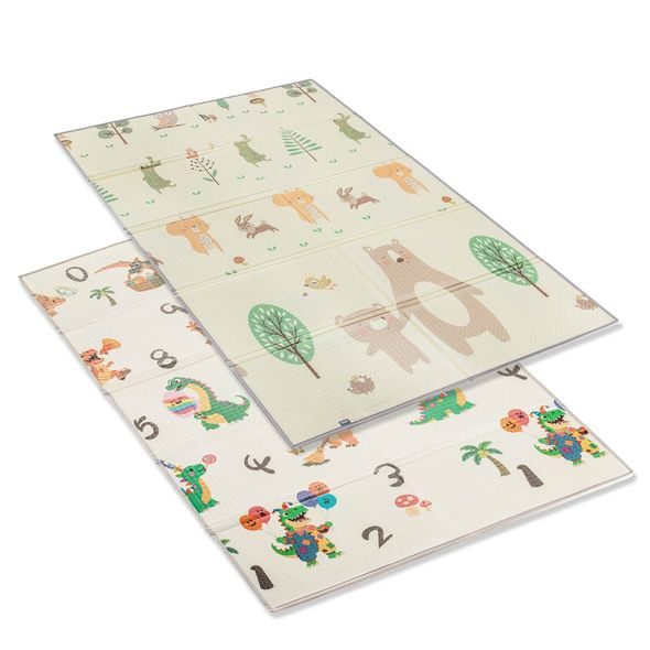 ZOPA MULTIFUNKČNÍ PĚNOVÁ SKLÁDACÍ PODLOŽKA OBOUSTRANNÁ 180X120 - HRACÍ PODLOŽKY NA ZEM - SPINKÁNÍ