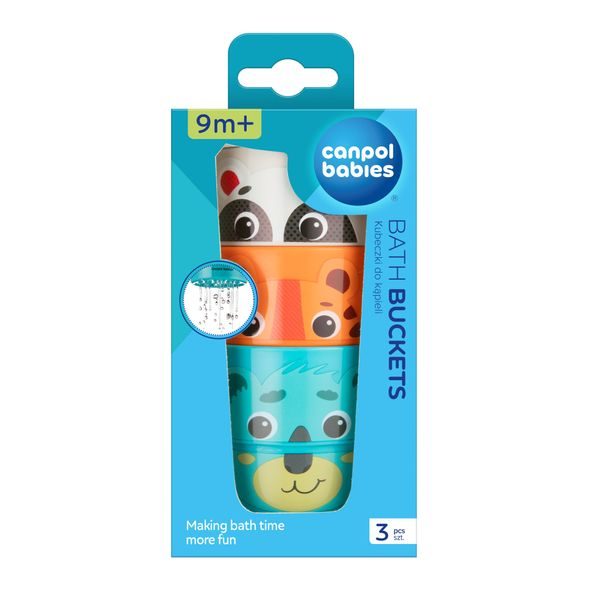 CANPOL BABIES KYBLÍKY DO VODY HELLO LITTLE 3 KS - HRAČKY DO VANY - PRO DĚTI