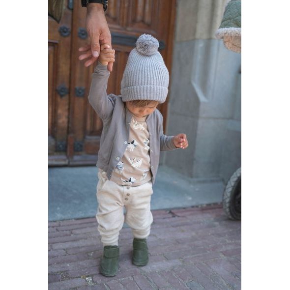 LODGER HATTER FOLKLORE MERINO WOOL DRIZZLE 0 - 3 MĚSÍCE - ČEPIČKY A KLOBOUČKY - PRO DĚTI