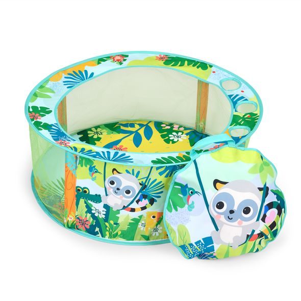 BRIGHT STARTS HRACÍ BAZÉNEK S MÍČKY ROWDY RAINFOREST™ STOW & GO, 6M+ - PÍSKOVIŠTĚ A BAZÉNKY - PRO DĚTI