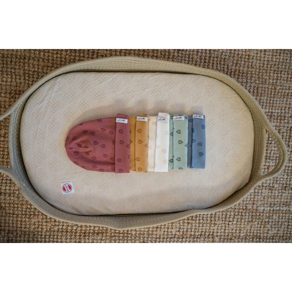 LODGER BEANIE PRINT RIB HONEY 1 - 2 ROKY - ČEPIČKY A KLOBOUČKY - PRO DĚTI