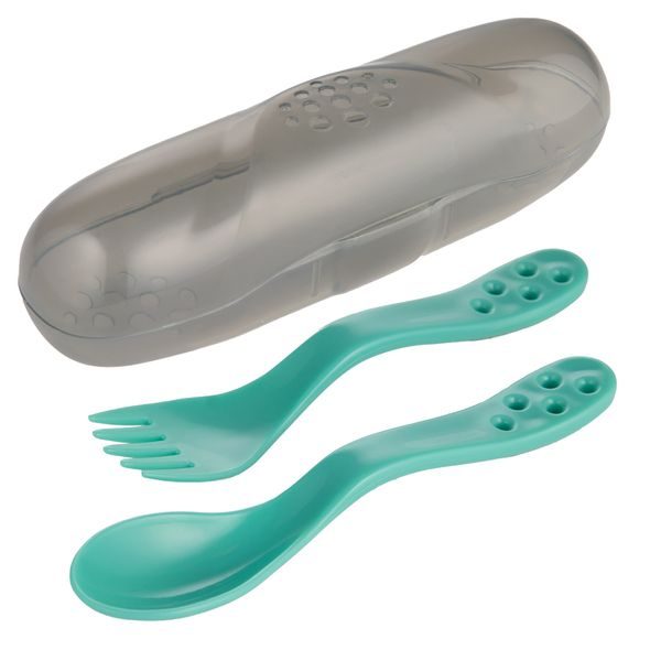 CANPOL BABIES CESTOVNÍ SADA PŘÍBORŮ TYRKYSOVÁ - LŽIČKY A PŘÍBORY - KRMENÍ