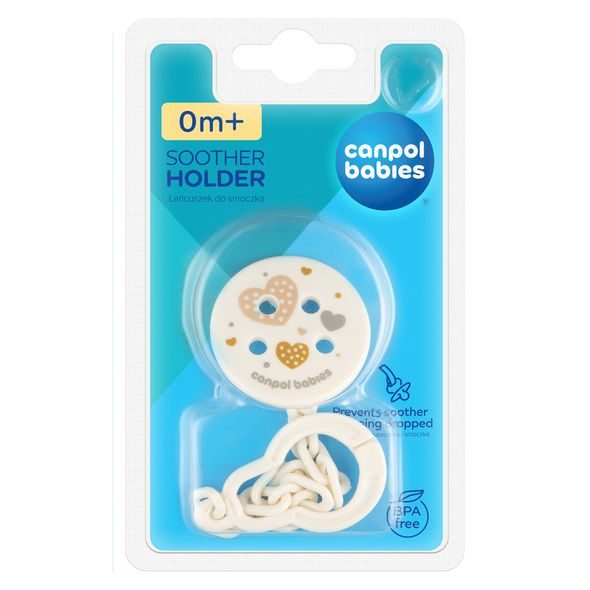 CANPOL BABIES ŘETÍZEK NA DUDLÍK NEWBORN BABY - ŠIDÍTKA A DOPLŇKY - KRMENÍ