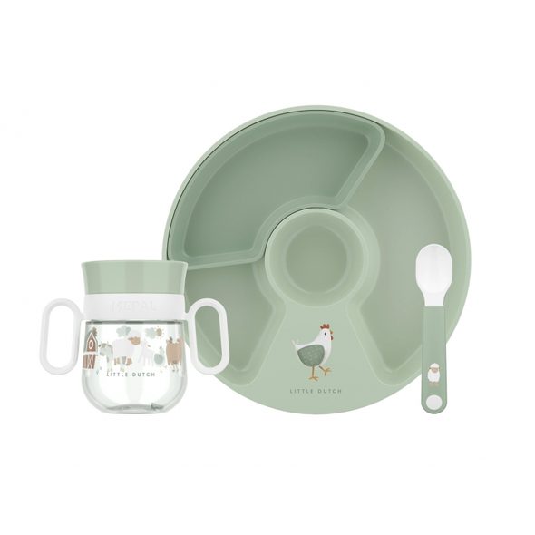 LITTLE DUTCH DĚTSKÁ JÍDELNÍ SADA 3-DÍLNÁ FARMA - VÝHODNÉ SADY - KRMENÍ