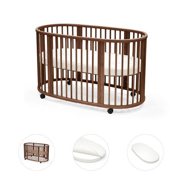 STOKKE® SLEEPI™ V3 WHITE + MATRACE + PROSTĚRADLO - DŘEVĚNÉ POSTÝLKY - SPINKÁNÍ