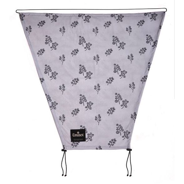EMITEX SLUNEČNÍ CLONA GREY BLOOMS - SLUNEČNÍKY A CLONY - KOČÁRKY A PŘÍSLUŠENSTVÍ