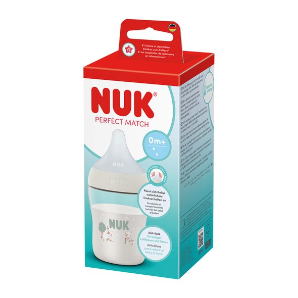 NUK PERFECT MATCH LÁHEV S KONTROLOU TEPLOTY SHEEP 150 ML - KOJENECKÉ LAHVE - KRMENÍ