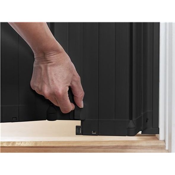 BABY DAN BABYDAN LAMELOVÁ ZÁBRANA ALMA BLACK 55-89CM, ŠROUBOVACÍ - BEZPEČNOST DĚTÍ V DOMÁCNOSTI - KOUPÁNÍ A ZDRAVÍ