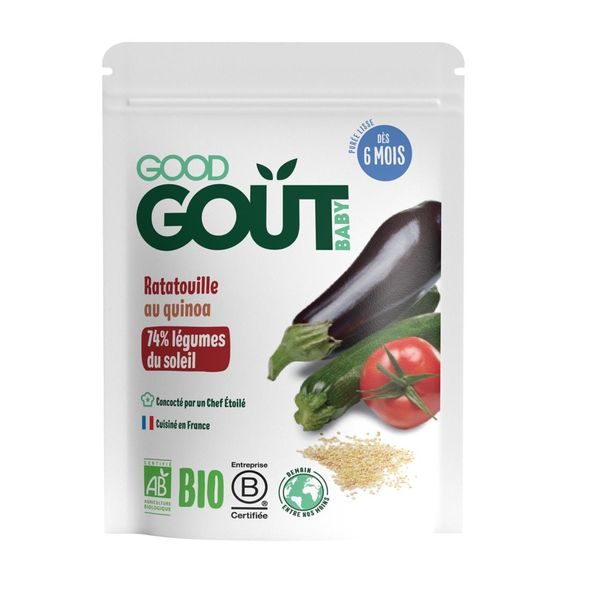 GOOD GOUT BIO RATATOUILLE S QUINOOU 190 G - MASO/ZELENINA - KRMENÍ