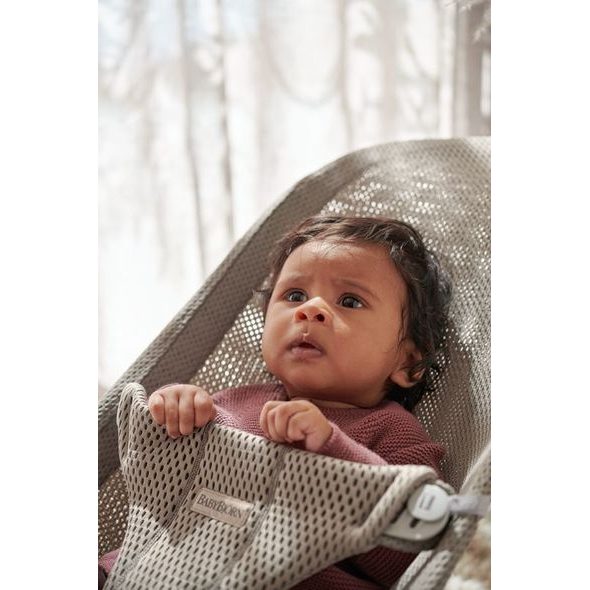 BABYBJÖRN LEHÁTKO BOUNCER BLISS GREY BEIGE MESH - LEHÁTKA A HOUPADLA - SPINKÁNÍ