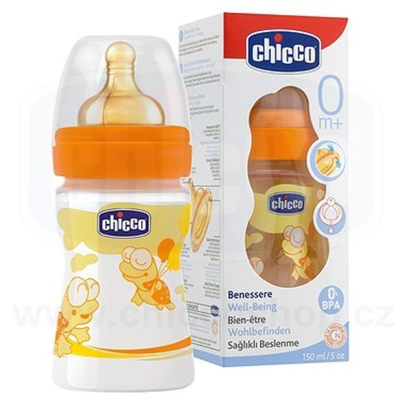 CHICCO LÁHEV FUN 150ML, DUDLÍK 0+ - KOJENECKÉ LAHVE - KRMENÍ