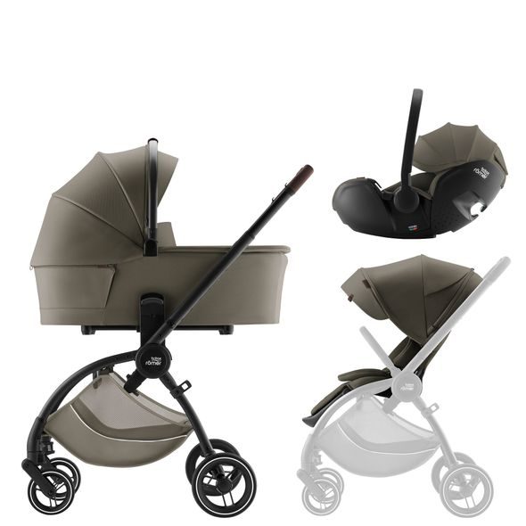 BRITAX-RÖMER SET KOČÁREK RIO + HLUBOKÁ KORBA + AUTOSEDAČKA BABY-SAFE PRO LUX - TROJKOMBINACE - KOČÁRKY A PŘÍSLUŠENSTVÍ