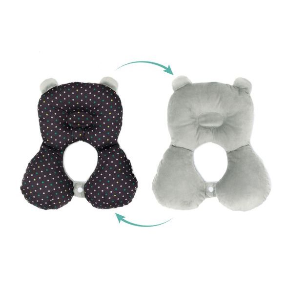 FILLIKID POLŠTÁŘEK S PODPOROU HLAVY A KRKU GREY - VLOŽKY A LÍMCE - AUTOSEDAČKY A PŘÍSLUŠENSTVÍ