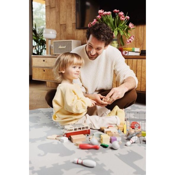 MOMI HRACÍ PODLOŽKA PĚNOVÉ PUZZLE MOMI ZAWI RŮŽOVÁ - HRACÍ PODLOŽKY NA ZEM - SPINKÁNÍ