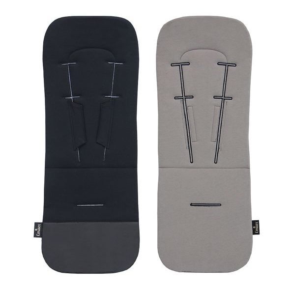 EMITEX PODLOŽKA EDGE UNI BLACK + GRAY - PODLOŽKY DO KOČÁRKU - KOČÁRKY A PŘÍSLUŠENSTVÍ