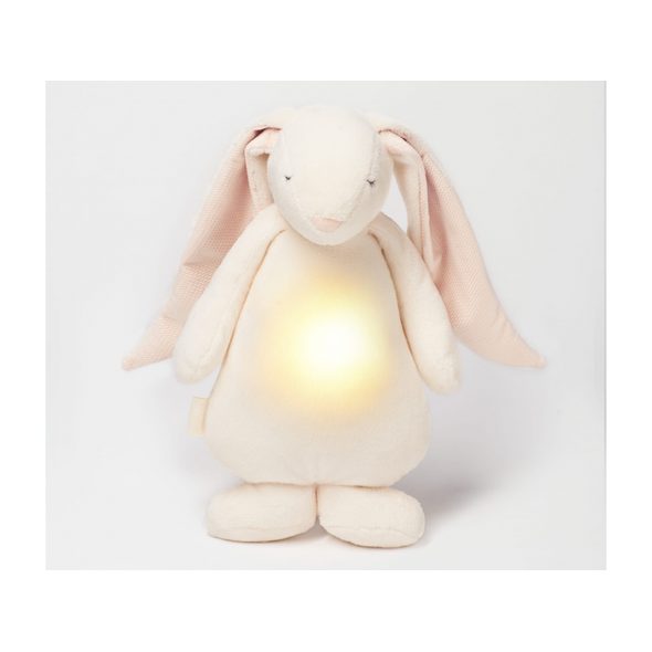 MOONIE USÍNÁČEK ZAJÍČEK 2.0 POWDER - USÍNÁČCI ŠUMÍCÍ / S TLUKOTEM - PRO DĚTI