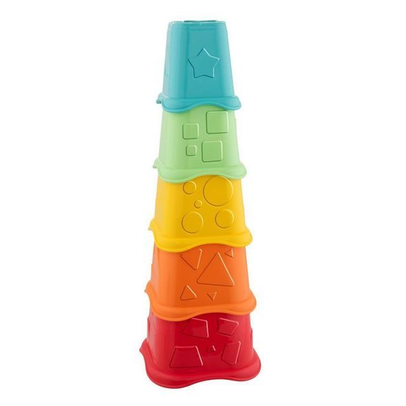 CHICCO POHÁRKY STOHOVACÍ BAREVNÉ ECO+ 6M+ - STOHOVACÍ HRAČKY - PRO DĚTI