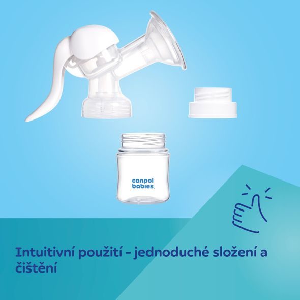 CANPOL BABIES RUČNÍ ODSÁVAČKA MATEŘSKÉHO MLÉKA BASIC - ODSÁVAČKY MATEŘSKÉHO MLÉKA - KRMENÍ