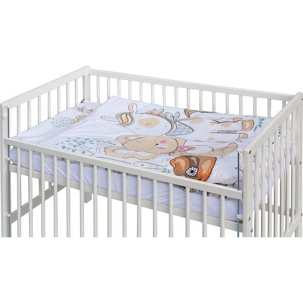 SCARLETT DĚTSKÁ POSTÝLKA S KOMPLETNÍ VÝBAVOU SCARLETT 120 X 60 CM - SUBRA - DŘEVĚNÉ POSTÝLKY - SPINKÁNÍ