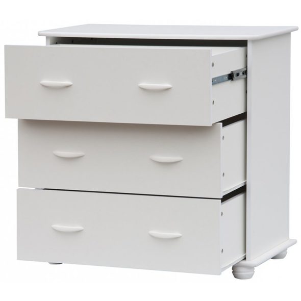 SCARLETT PŘEBALOVACÍ KOMODA BÍLÁ (LAMINÁT) - PŘEBALOVACÍ KOMODY - PŘEBALOVÁNÍ