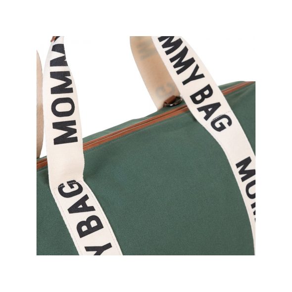 CHILDHOME PŘEBALOVACÍ TAŠKA MOMMY BAG CANVAS GREEN - PŘEBALOVACÍ TAŠKY - KOČÁRKY A PŘÍSLUŠENSTVÍ