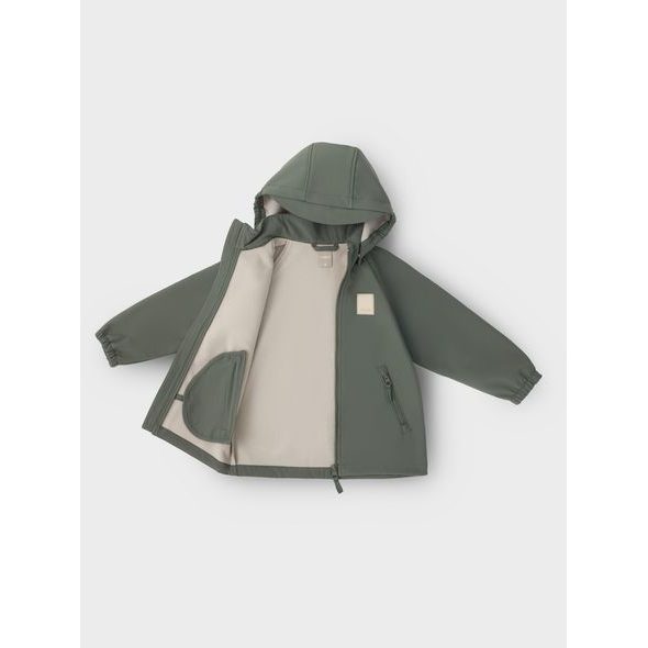 LEOKID SOFTSHELLOVÁ BUNDA LAKE AGAVE GREEN VEL. 116 - BUNDY - PRO DĚTI
