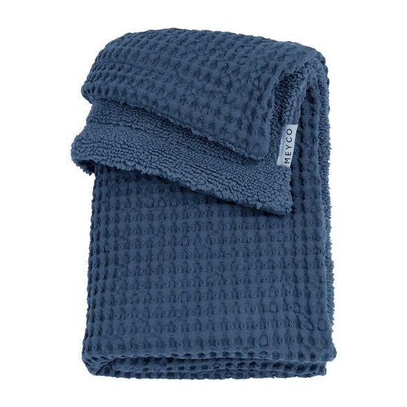 MEYCO DEKA WAFFLE TEDDY FLEECE - INDIGO - DĚTSKÉ DEKY PRO MIMINKA - SPINKÁNÍ