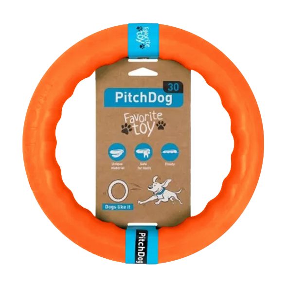 PITCHDOG TRÉNINKOVÝ KRUH PRO PSY ORANŽOVÝ 17CM - KRUHY PRO PSY - CHOVATELSKÉ POTŘEBY MALVÍKZOO