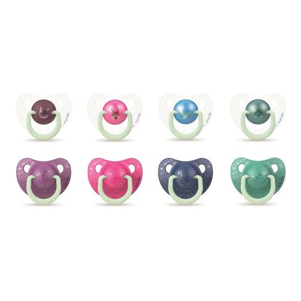 SUAVINEX ŠIDÍTKO DEN&AMP;NOC ANATOMICKÉ SILIKON 6-18 M - ŠIDÍTKA A DOPLŇKY - KRMENÍ