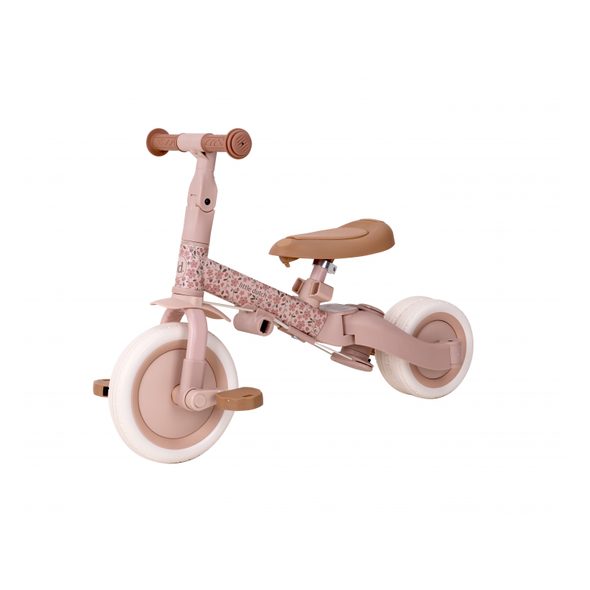 LITTLE DUTCH TŘÍKOLKA 4V1 PINK - TŘÍKOLKY ŠLAPACÍ - NOŠENÍ & SPORT