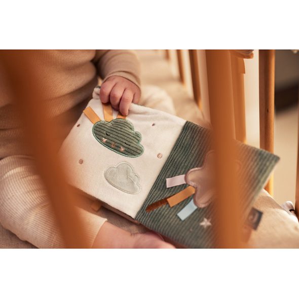 JOLLEIN TEXTILNÍ KNÍŽKA S AKTIVITAMI LOVELY BIRDS - KNÍŽKY PRO NEJMENŠÍ - PRO DĚTI