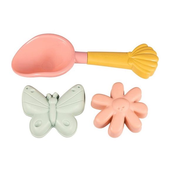 LITTLE DUTCH SADA NA PÍSEK 3 KS KVĚTINY A MOTÝLI - HRAČKY NA PÍSEK - PRO DĚTI