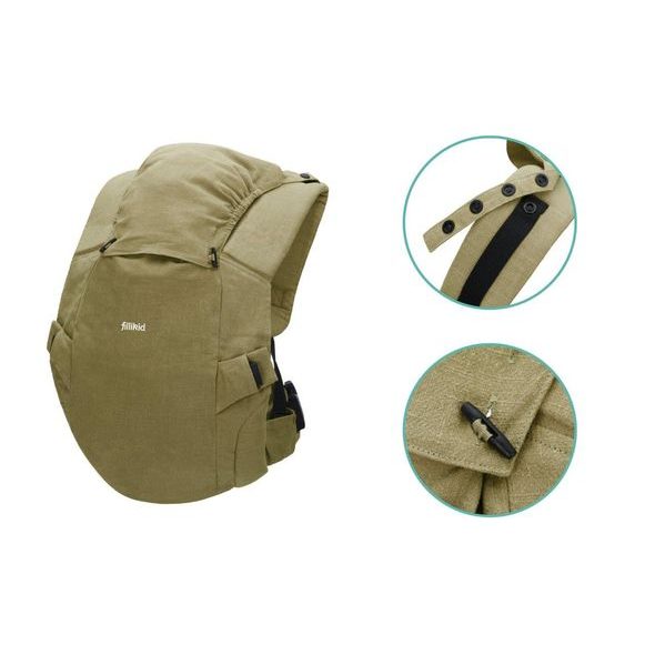 FILLIKID NOSÍTKO NATURAL RA GREEN - KLOKANKY A ŠÁTKY - NOŠENÍ & SPORT