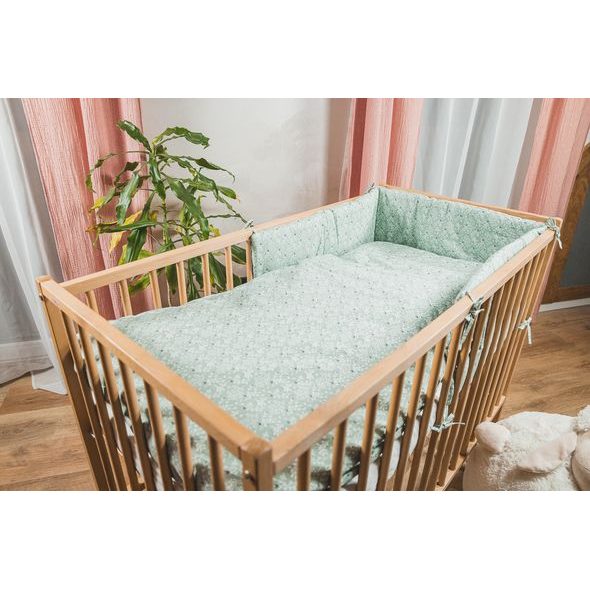 ENIE BABY MANTINEL ŠEDÝ S KVĚTY - MANTINELY - SPINKÁNÍ