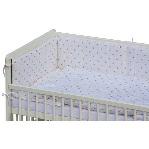 SCARLETT POSTÝLKA 120X60CM S KOMPLETNÍ VÝBAVOU HVĚZDIČKA BÉŽOVÁ - DŘEVĚNÉ POSTÝLKY - SPINKÁNÍ