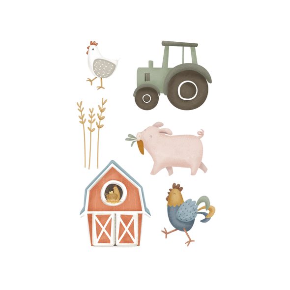 LITTLE DUTCH SAMOLEPKY NA ZEĎ FARMA - DEKORACE A POLIČKY - SPINKÁNÍ