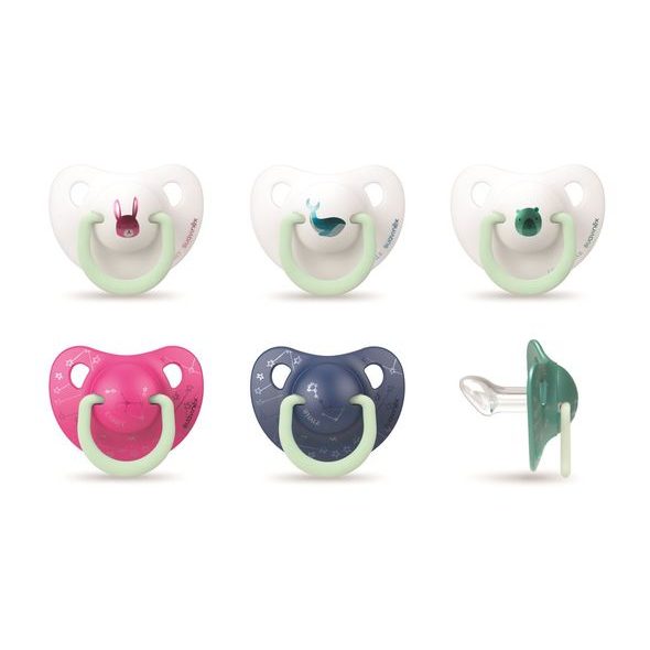 SUAVINEX ŠIDÍTKO DEN&AMP;NOC ANATOMICKÉ SILIKON 0-6 M - ŠIDÍTKA A DOPLŇKY - KRMENÍ