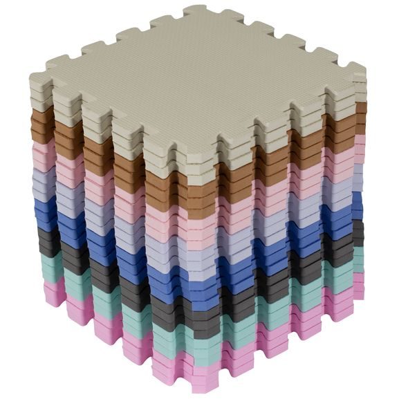 RIALTO BABY HRACÍ PODLOŽKA PUZZLE SET24 RAINBOW 180X120CM - HRACÍ PODLOŽKY NA ZEM - SPINKÁNÍ