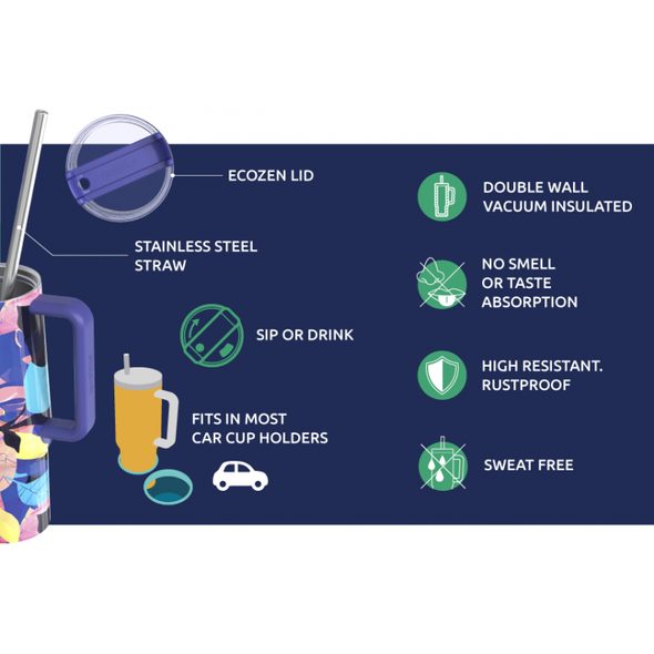 QUOKKA NEREZOVÝ TERMOHRNEK S BRČKEM VIBE BLACK 880 ML - SPORTOVNÍ LAHVE - KRMENÍ