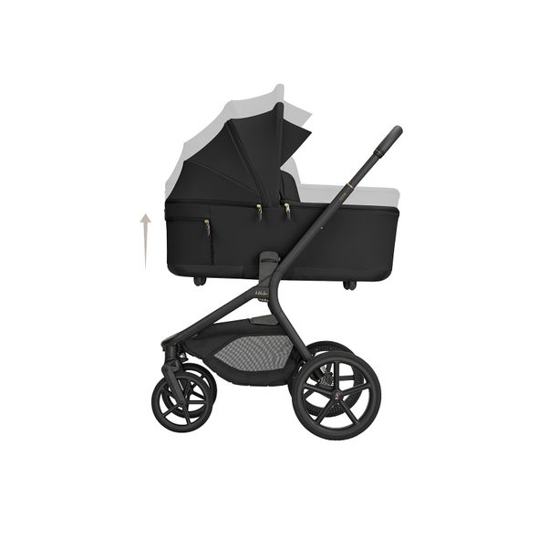 KIKKABOO KOČÁREK 2V1 GOYA PLATINUM BLACK - DVOJKOMBINACE - KOČÁRKY A PŘÍSLUŠENSTVÍ