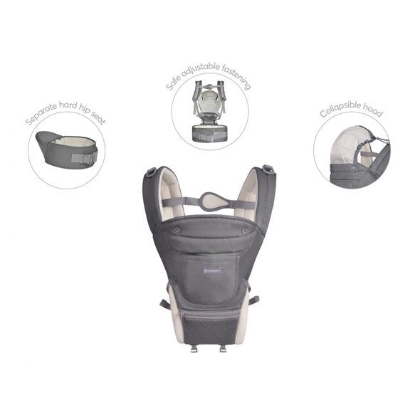 KIKKABOO NOSÍTKO 3V1 CHLOE MESH MINT - KLOKANKY A ŠÁTKY - NOŠENÍ & SPORT