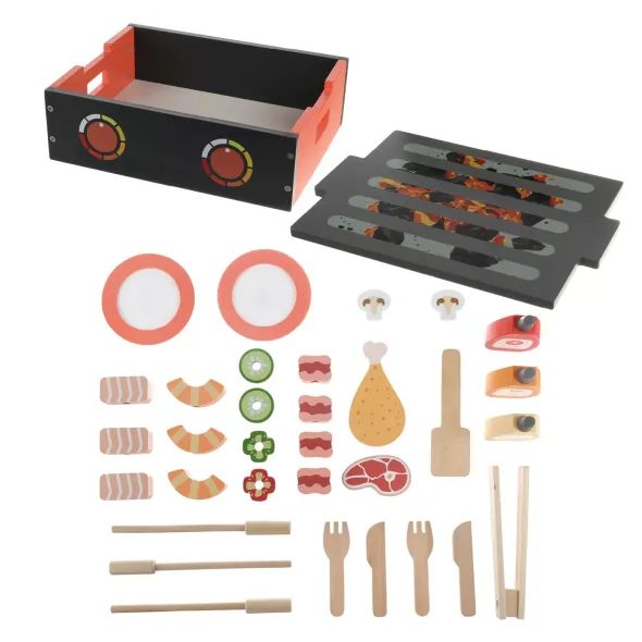 ZOPA DŘEVĚNÝ BBQ GRIL SET - JAKO MAMINKA - PRO DĚTI