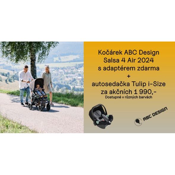 ABC DESIGN SALSA 4 AIR 3V1 2024 - TROJKOMBINACE - KOČÁRKY A PŘÍSLUŠENSTVÍ
