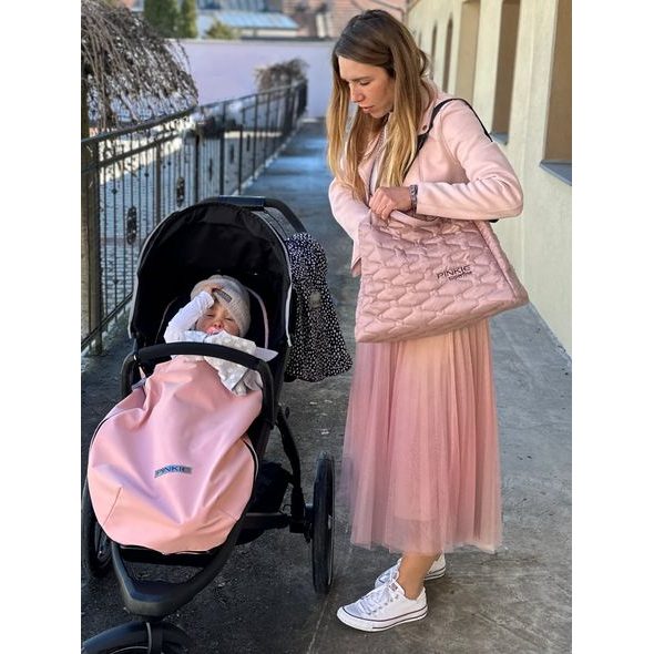 PINKIE KABELA SUPERFINE LIGHT PINK M - PŘEBALOVACÍ TAŠKY - KOČÁRKY A PŘÍSLUŠENSTVÍ