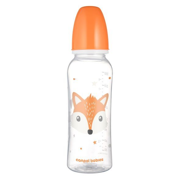 CANPOL BABIES LAHEV ÚZKOHRDLÁ CUTE ANIMALS 250ML LIŠKA - KOJENECKÉ LAHVE - KRMENÍ