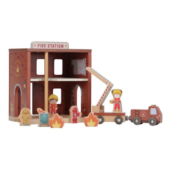 LITTLE DUTCH HASIČSKÁ STANICE DŘEVĚNÁ - LITTLE DUTCH - PRO DĚTI